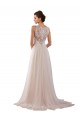 Chapel Train Ivory Sleeveless A-Line Boho Wedding Dress Vancouver