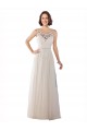 Sweep Train Ivory & Champagne Sleeveless A-Line Boho Wedding Dress Vancouver