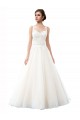 Cathedral Train Ivory Sleeveless A-Line Beach Wedding Dress Vancouver
