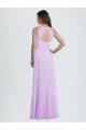 Long Lilac Sleeveless A-Line Keyhole Back Bridesmaid Dress / Formal Dress Vancouver