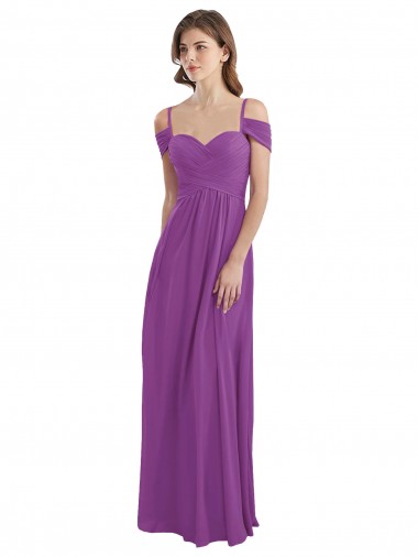 Long Dahlia Cold Shoulder A-Line Bridesmaid Dress Vancouver