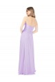 Long Floor Length Lilac Sleeveless A-Line Bridesmaid Dress Vancouver