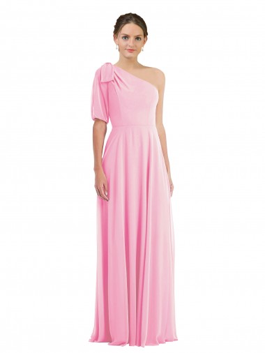 Long Barely Pink Sleeveless Trumpet Semi Formal Evening Dress / Bridesmaid Dress Vancouver