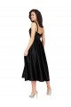 Knee Length Black Sleeveless A-Line Prom Dress / Bridesmaid Dress Vancouver