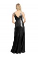 Long Black Sleeveless A-Line V-Back Sequin Formal Evening Gown / Prom Dress / Bridesmaid Dress Vancouver