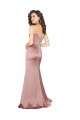 Long Dusty Pink Sleeveless Sheath V-Back Black Tie Evening Gown / Prom Dress / Bridesmaid Dress Vancouver