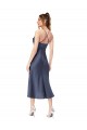 Midi Length Black Sleeveless Sheath Open Back High Low Evening Gown / Prom Dress / Bridesmaid Dress Vancouver
