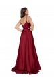 Long French Blue Sleeveless A-Line Low Back Black Tie Evening Gown / Prom Dress / Bridesmaid Dress Vancouver