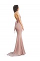 Long Dusty Pink Sleeveless Mermaid Low Back Formal Evening Gown / Prom Dress / Bridesmaid Dress Vancouver