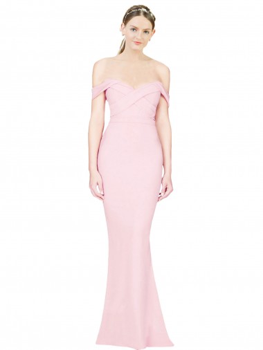 Long Pink Sleeveless A-Line Low Back Formal Evening Gown / Prom Dress / Bridesmaid Dress Vancouver