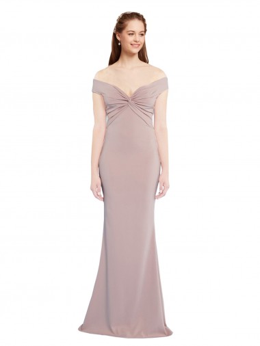Long Dusty Pink Sleeveless Mermaid Keyhole Back Formal Evening Gown / Prom Dress / Bridesmaid Dress Vancouver