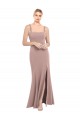 Long Dusty Pink Sleeveless Mermaid Prom Dress / Bridesmaid Dress Vancouver