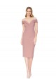 Knee Length Dusty Pink Sleeveless Mermaid Black Tie Evening Gown / Prom Dress / Bridesmaid Dress Vancouver