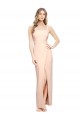 Long Nude Sleeveless Sheath Formal Evening Gown / Prom Dress / Bridesmaid Dress Vancouver