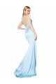 Long Light Sky Blue Sleeveless Mermaid High Slit Formal Evening Gown / Prom Dress / Bridesmaid Dress Vancouver