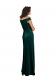 Long Dark Green Cap Sleeves A-Line Formal Evening Gown / Prom Dress / Bridesmaid Dress Vancouver